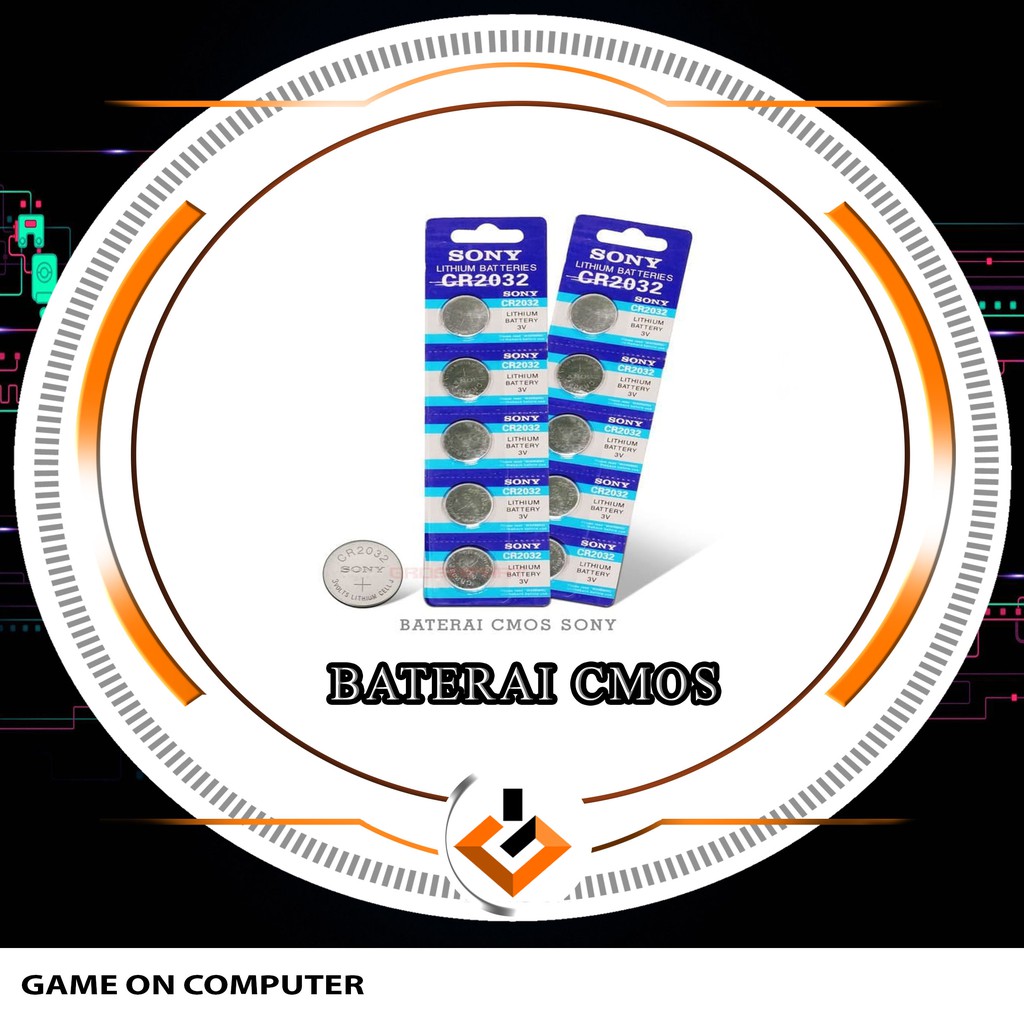 Baterai CMOS Komputer 5 Keping