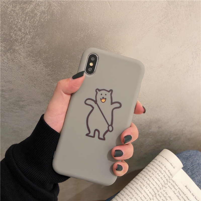 Bear Softcase Printing Samsung A10 J5 2016 J5 Prime J7 J710 Realme X K3 Redmi 7a Vivo S1 Y12 Y15 Y17