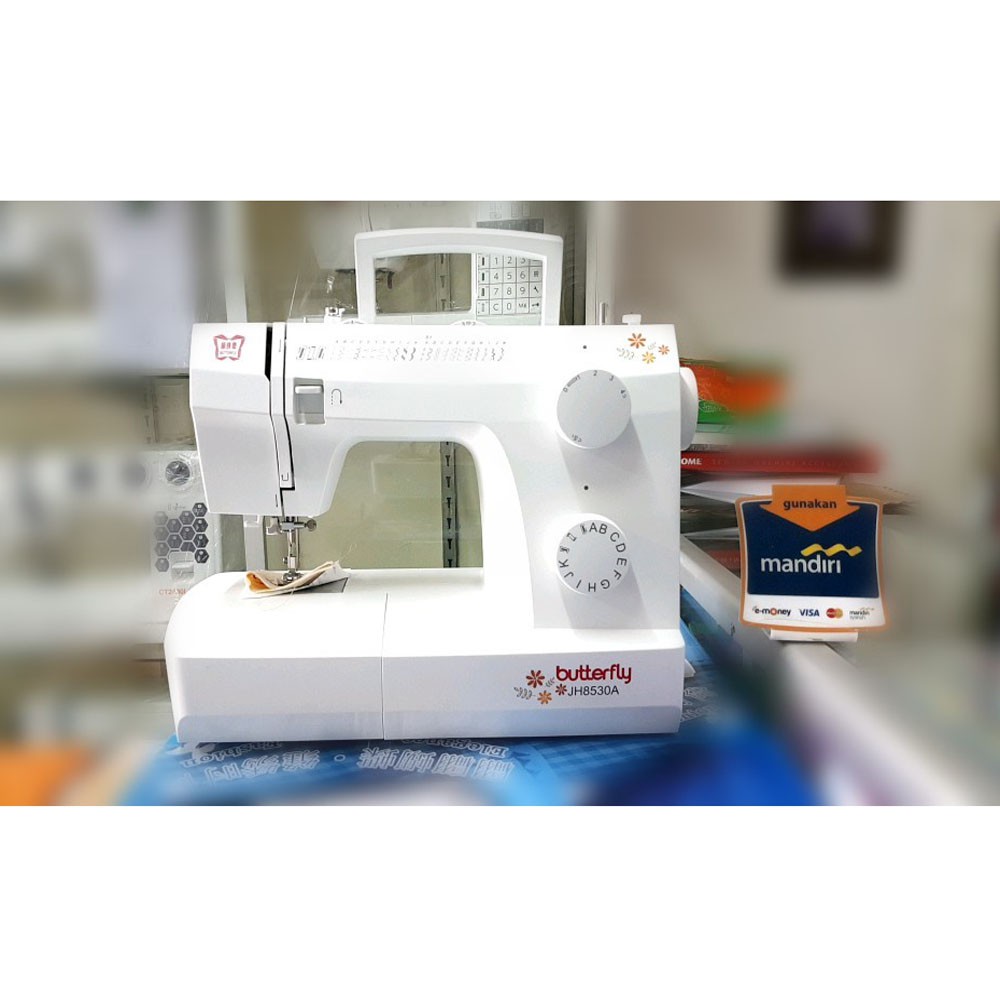 Butterfly 8530A Mesin Jahit Portable - Putih