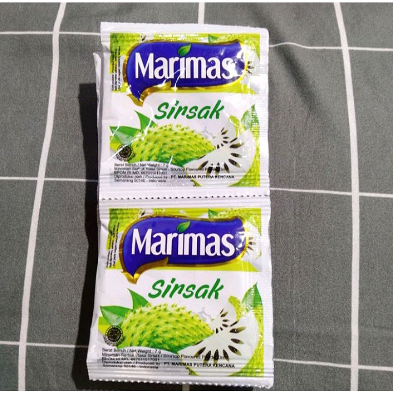 

Serbuk Minuman Instan Marimas Rasa Sirsak Segar Eceran Kemasan 8 gr