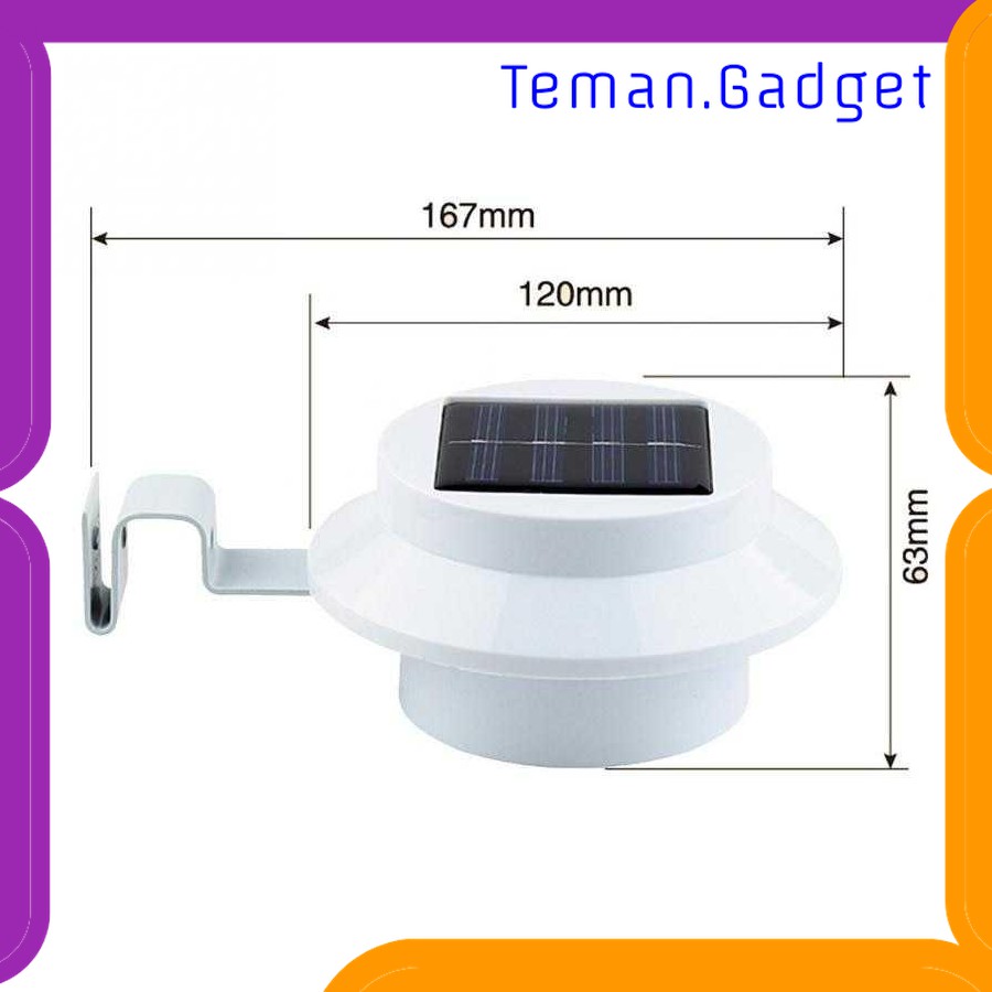 TG-DG070 VKTECH LAMPU TAMAN TENAGA SURYA SOLAR PANEL 3 LED - 07