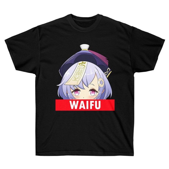 Tshirt Genshin Impact Qiqi as Waifu Character Game Online Kawaii