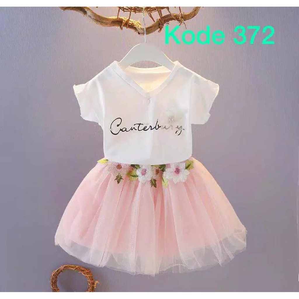 372#Baju anak/setelan rok/baju anak murah