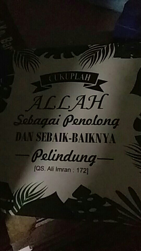 Walldecor Quotes Islam Shabby Chic Tropical - 1hp