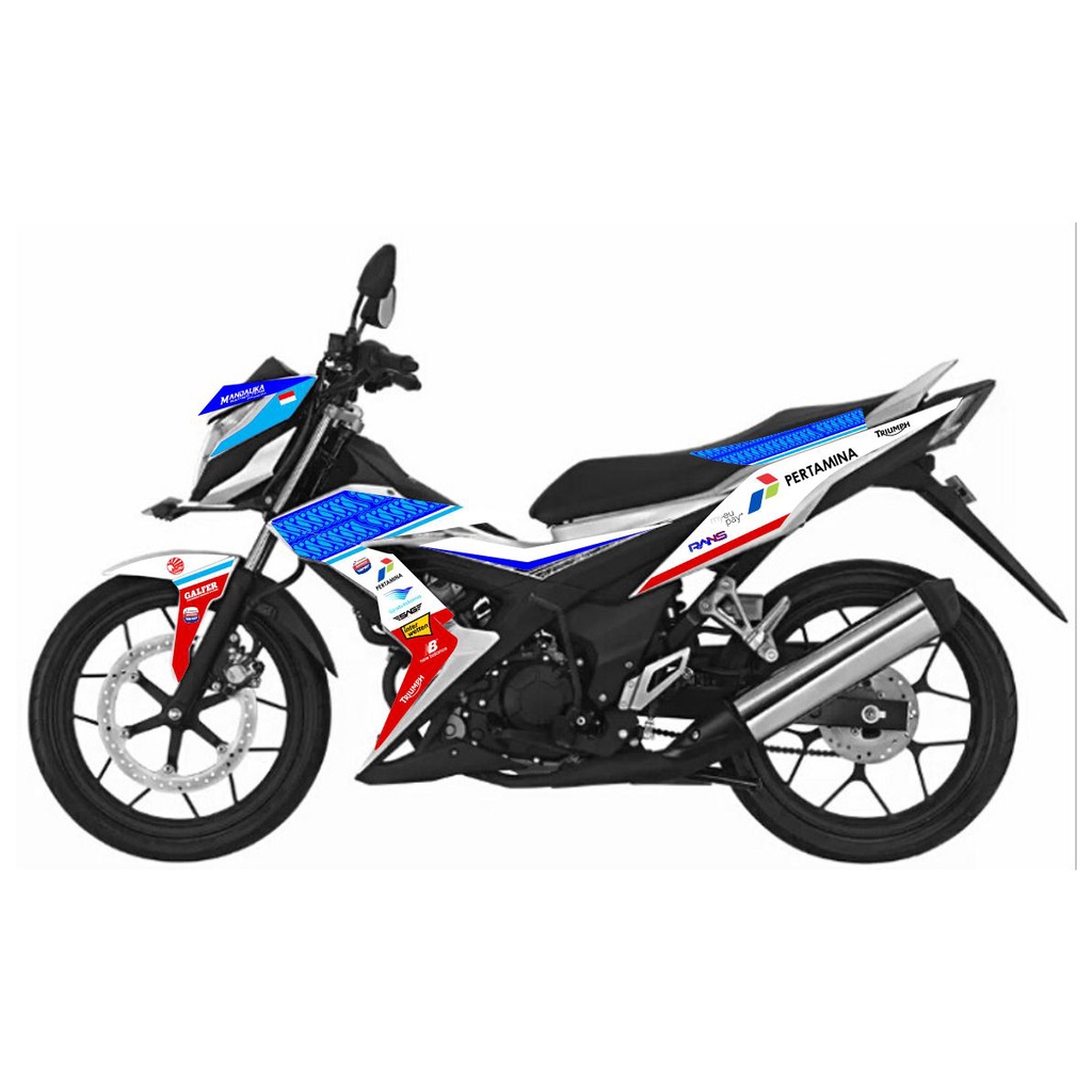 Stiker Sonic 150 r MANDALIKA livery | Striping Sonic 150r Variasi | Sticker Honda Sonic 150 r