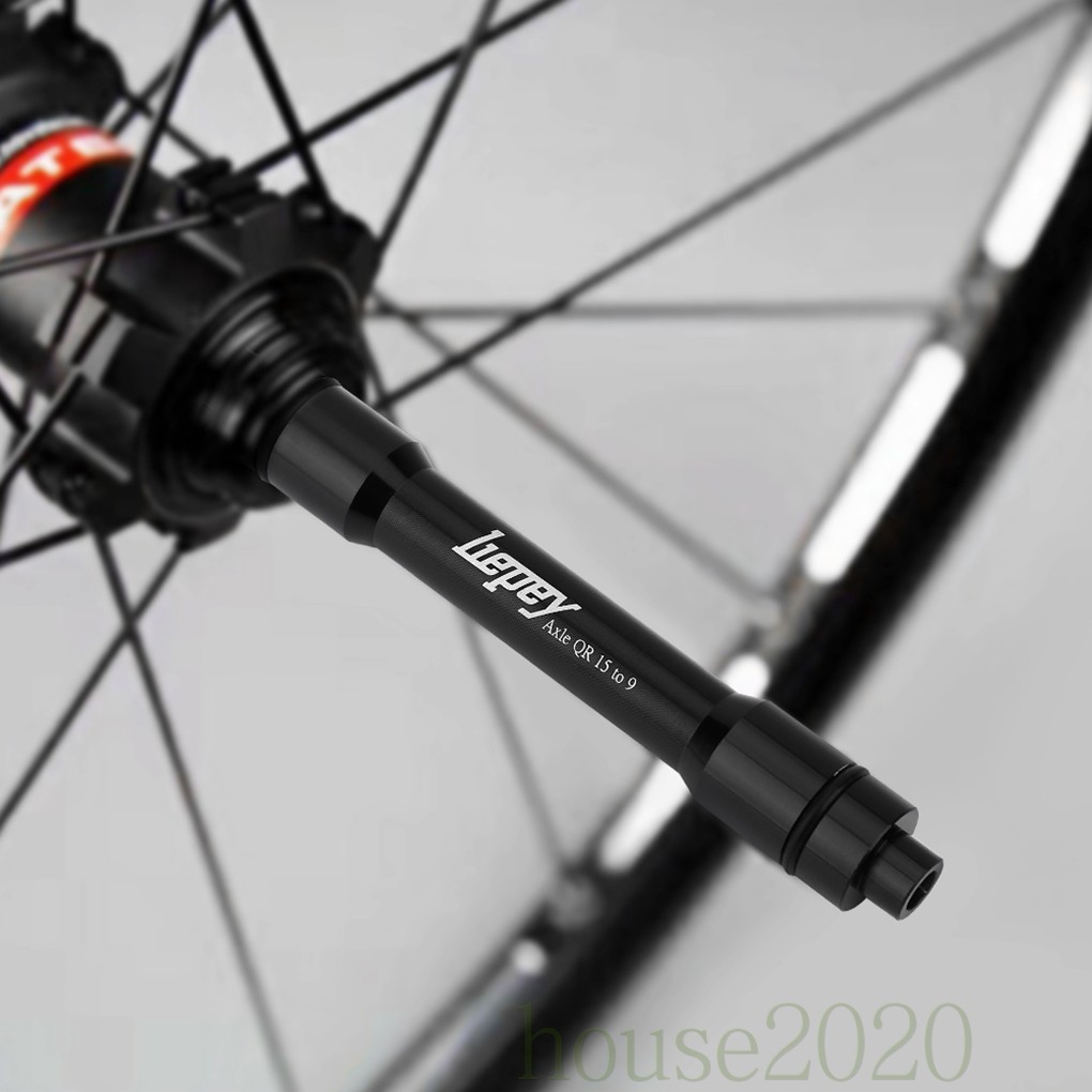 Thru Axle Adapter Konverter Roda Depan 15mm Ke 9mm Mudah Dilepas Untuk Sepeda Mtb