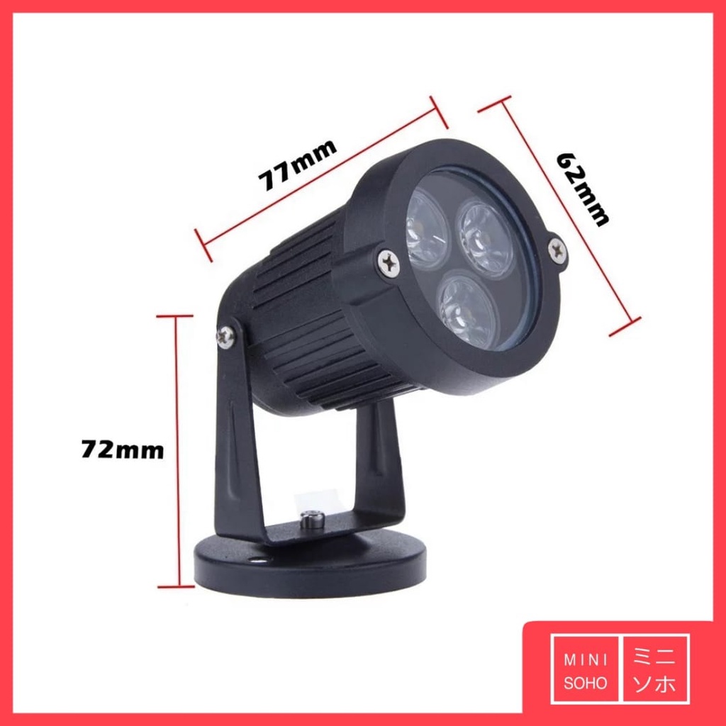 Lampu LED Taman Halaman Teras Outdoor Sorot 3W 5W Watt Tancap Spot Spotlight Garden Park Light Lamp