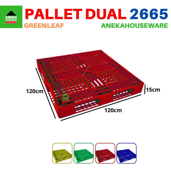 

Pallet Plastik Gudang Dual Industri 2665 Green Leaf