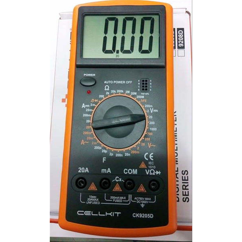 Jual Digital Multimeter ( Multitester ) ( AVO meter ) Cellkit 9205D pa