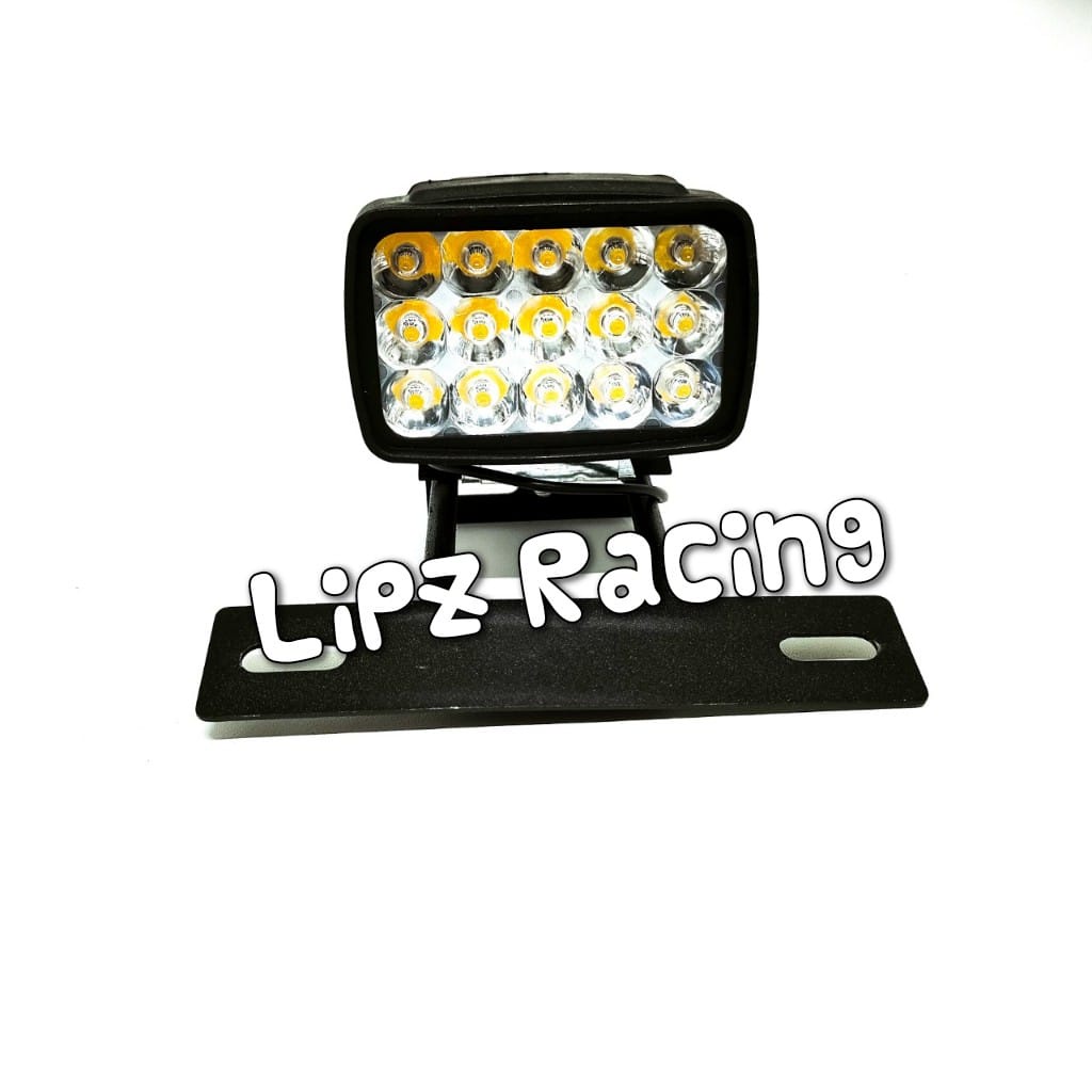 (PAKET) LAMPU TEMBAK LED 15MATA LED MODEL L5 + BREKET RX-K