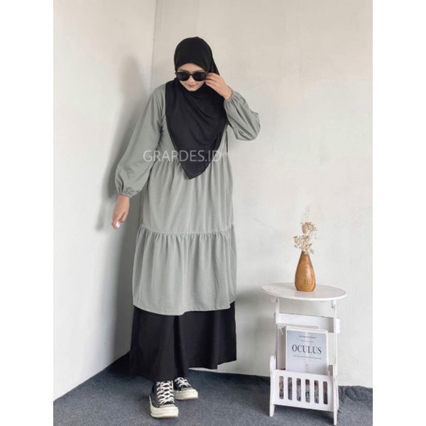 LEA Long Tunik / Midi Dress Wanita