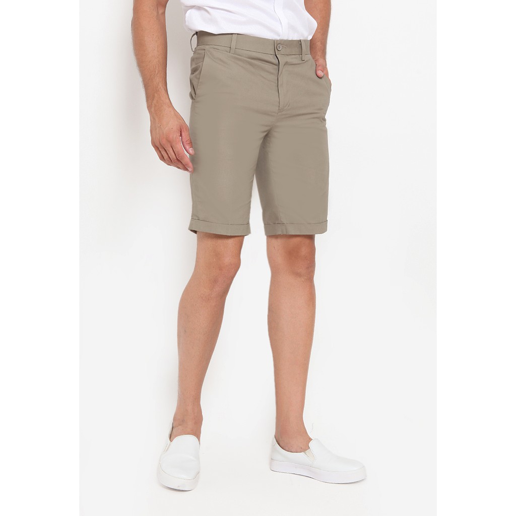 Jobb Felix Celana  Pendek  Pria  Slim Fit Khaki Shopee  