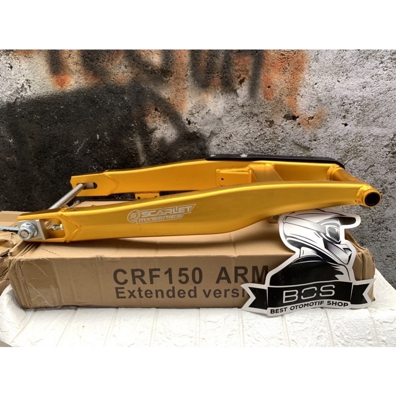 Swing arm crf 150 scarlet racing mxseries / sasis crf 150 / lengan ayun crf 150 / garpu belakang crf