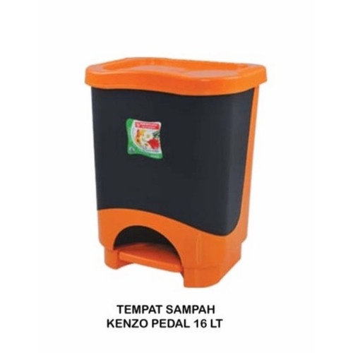 TEMPAT SAMPAH 16 LITER MASPION KENSO PEDAL PAIL 16l 16 LITER