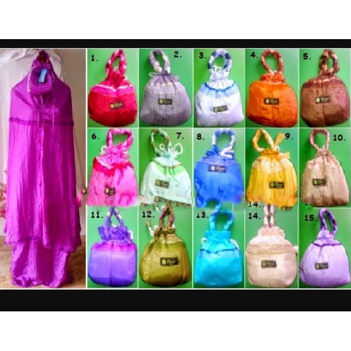 Mukena Parasut / Mukena Travelling /loufie/ Mukena parasut jumbo