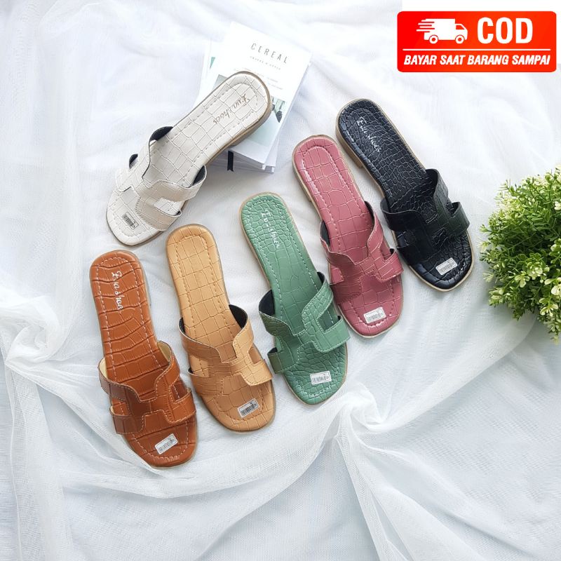 37-43 BIG SIZE ANDIEN ANDIN selop H Sandal Cewek Eva Shoes MONICA JUMBO(G901)