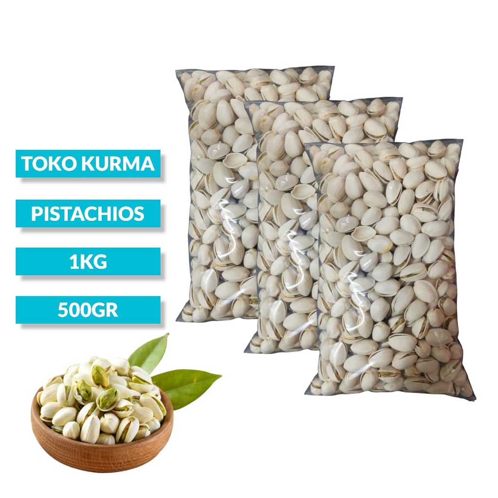 

Kacang Pistachios 1kg / kacang pistachio Arab / fustuk murah / Oleh oleh haji dan Umroh