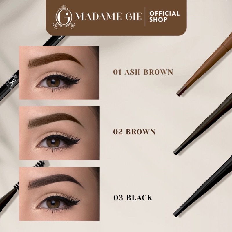 Madame Gie Supa Fine Mechanic Brow/ Eyebrow Pencil