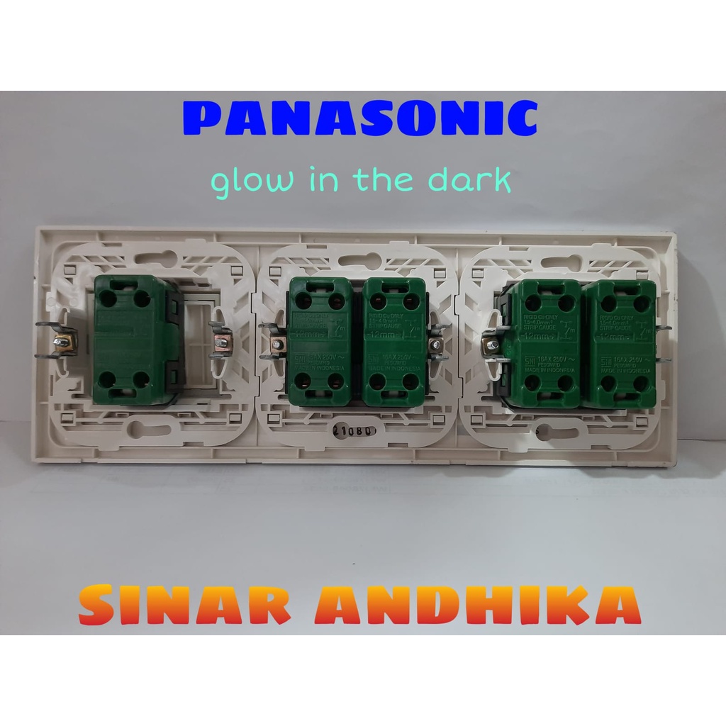 SAKLAR SERI KECIL DOUBLE + ENGKEL LEBAR SILVER STYLE E PANASONIC WESJ 78069MWS 313141MWS