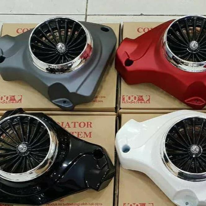 cover radiator kipas Lampu Motor led NMAX tutup radiator variasi Lampu Motor N MAX