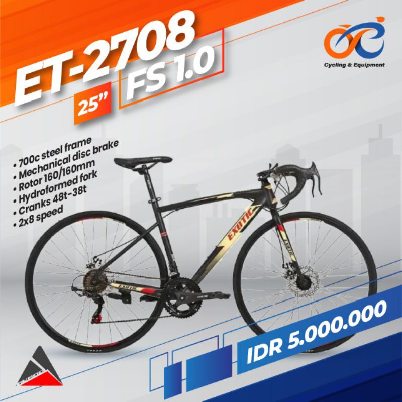 Sepeda Balap Exotic ET-2708 25inch