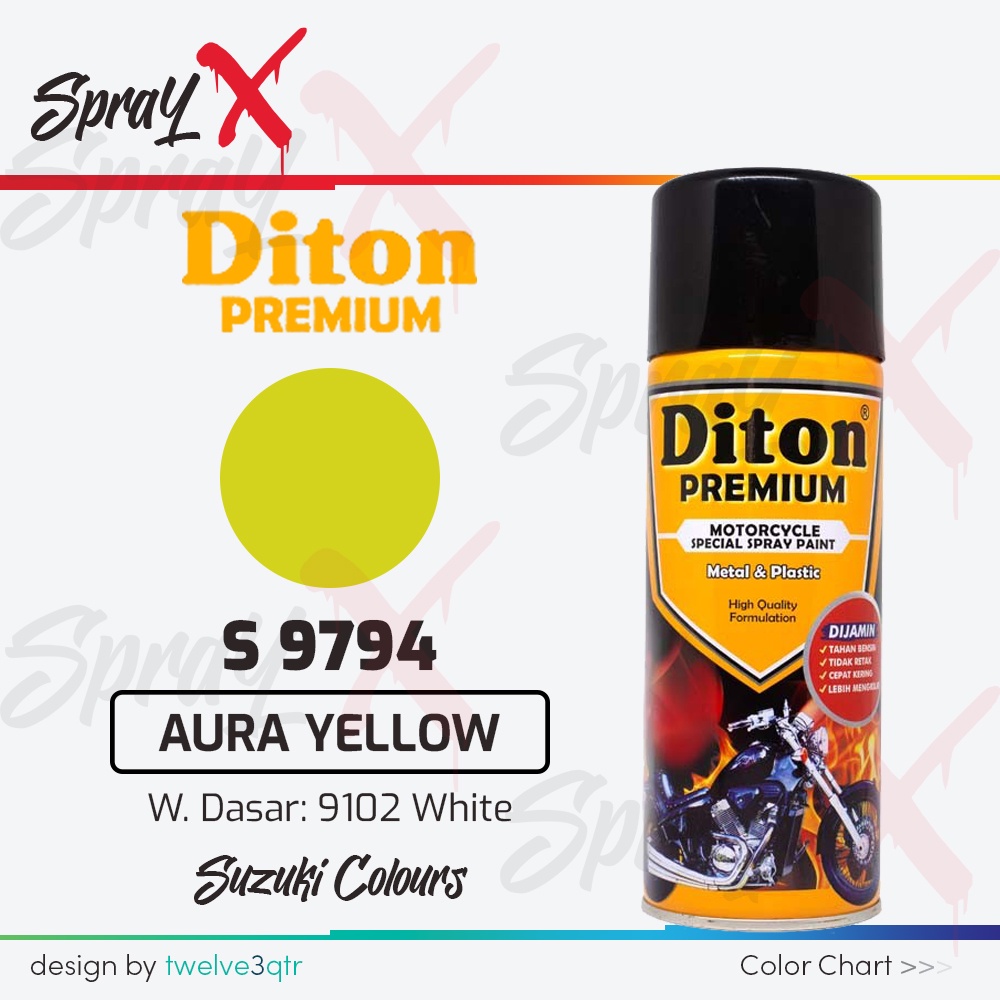 DITON PREMIUM SUZUKI AURA YELLOW S 9794 / KUNING SATRIA NEX #S9794 400ML - CAT SEMPROT