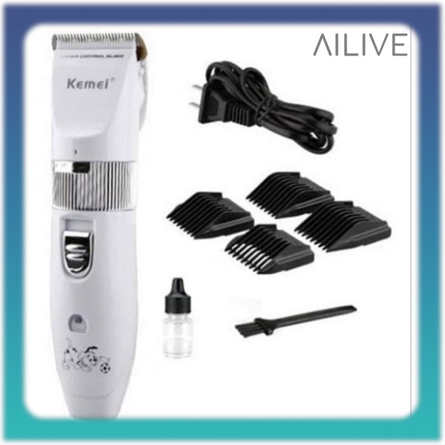 Kemei KM-107 Pet Clipper / Alat Cukur Bulu Hewan Anjing Kucing Domba Kambing