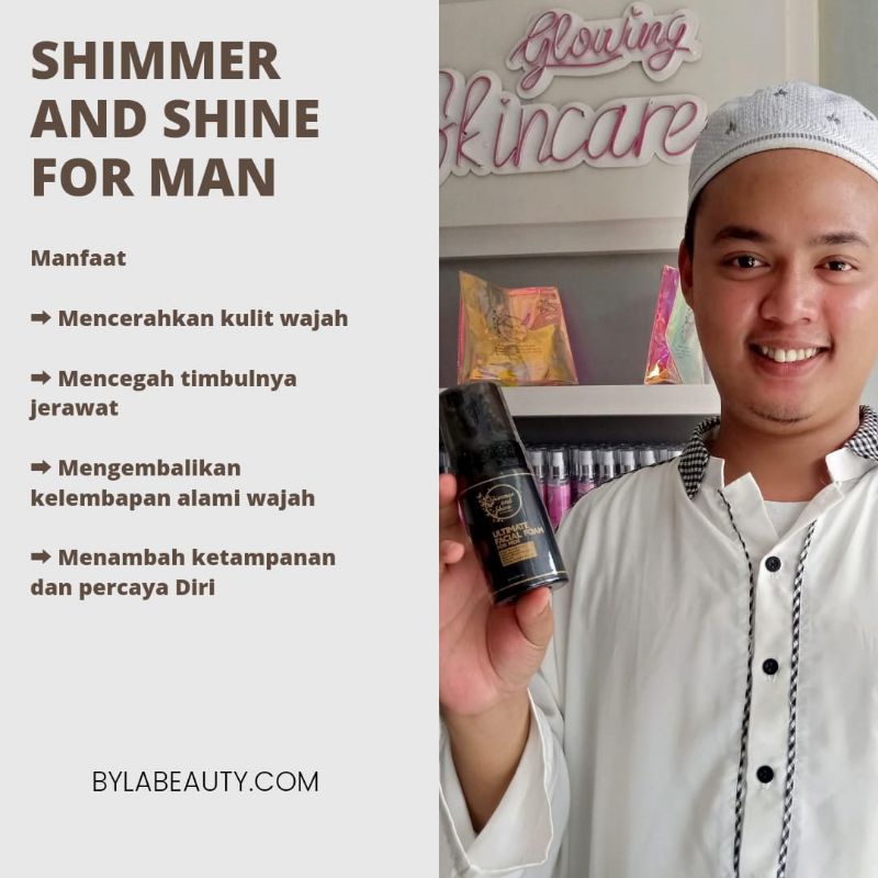 shimmer shinee for men by byla beauty