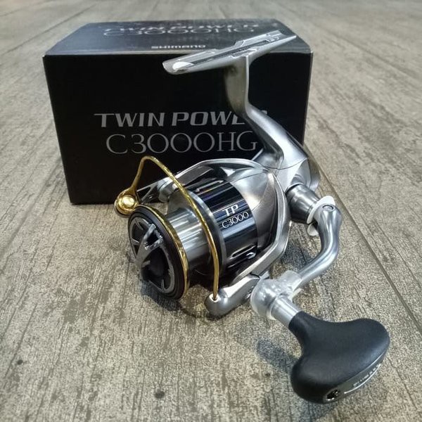 Rel Pancing Reel Pancing Shimano Twin Power 15 C 3000 HG 9 1 bb Katrol Pancing Gulungan Pancing