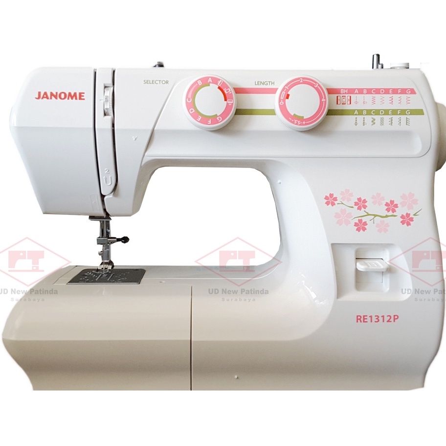 Jual Mesin Jahit Janome RE 1312 Serbaguna Portable Multifungsi Putih