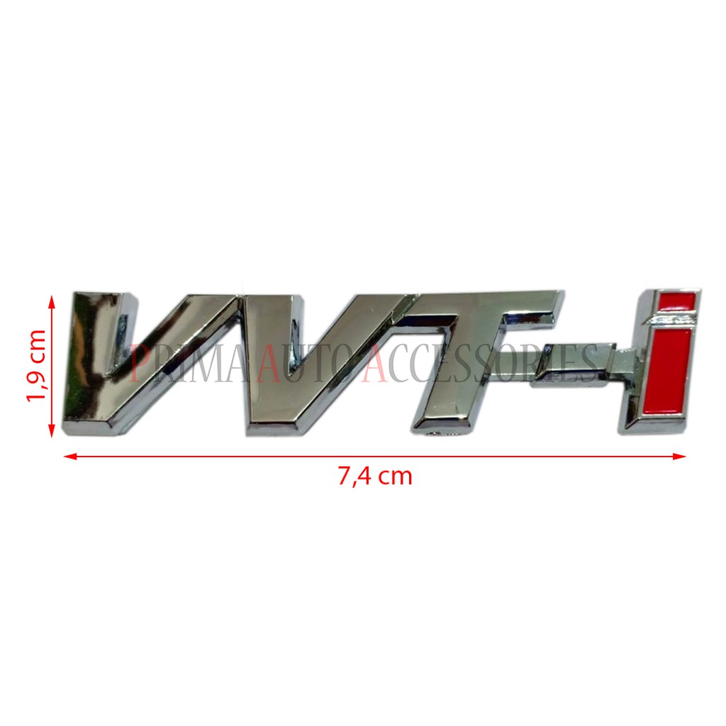 Emblem Logo Mobil VVTi / VVT-i Kecil 7,4 cm