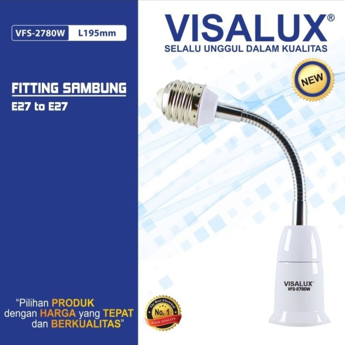 Fitting Lampu Flexible E27/ Fitting Sambung Extention Visalux