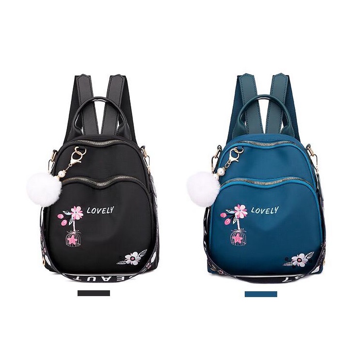 JK 648 1KG MUAT 3PCS  TAS RANSEL IMPORT WANITA FASHION E7038