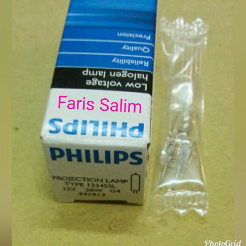 PROMO TERBAIK Lampu Halogen kacang 20W 12V PHILIPS LAMPU PROYEKTOR