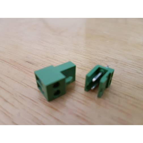konektor green HT3.96mm 2p lurus terminal block connector HT 396 pair 3.96mm 3. 96 mm straight blok