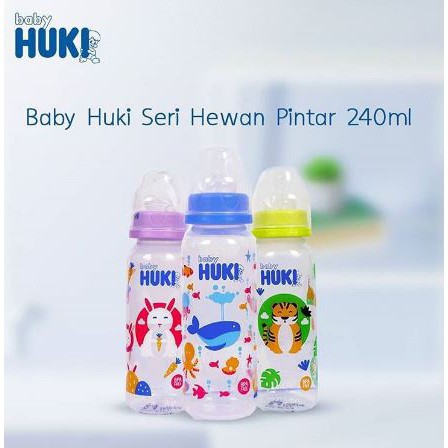 HUKI Botol Susu 120 mL 240 mL Dot Gepeng Nipple Silicone PP Reguler Standard