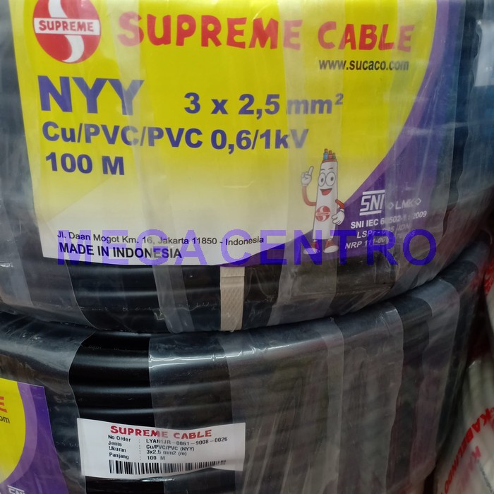 KABEL SUPREME NYY 3X2.5 100METER
