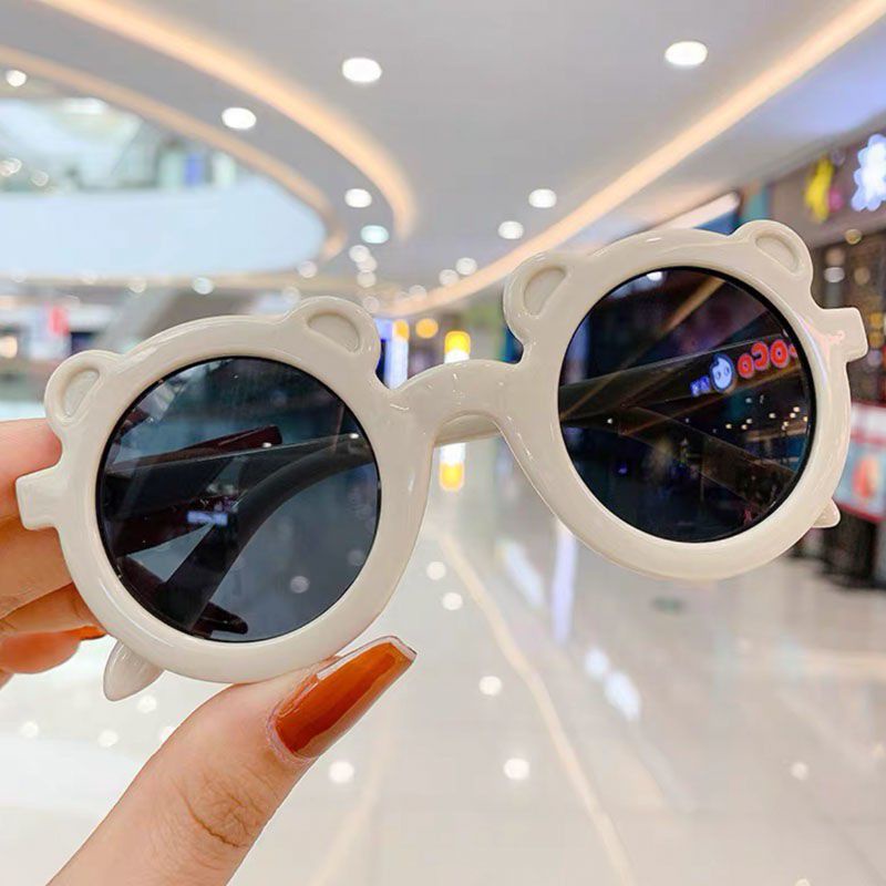 Kacamata Anak Laki-Laki Perempuan Fashion Lucu Dan Keren-KCMTA BERUANG-PUTIH