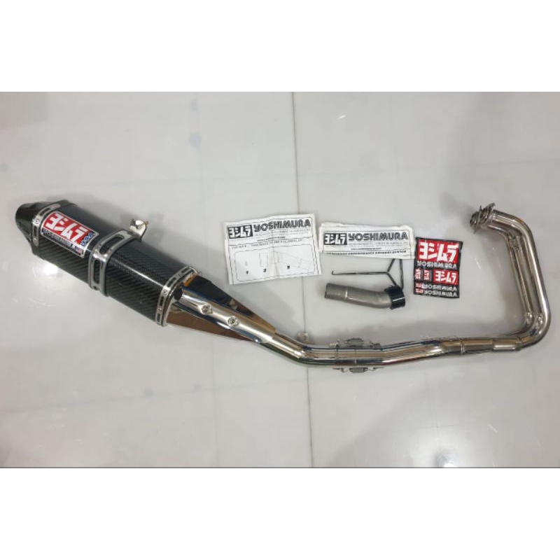 Knalpot Kenalpot Yoshimura Original Ori Japan Jepang Silencer Selenser Slenser Karbon Carbon Full Sy