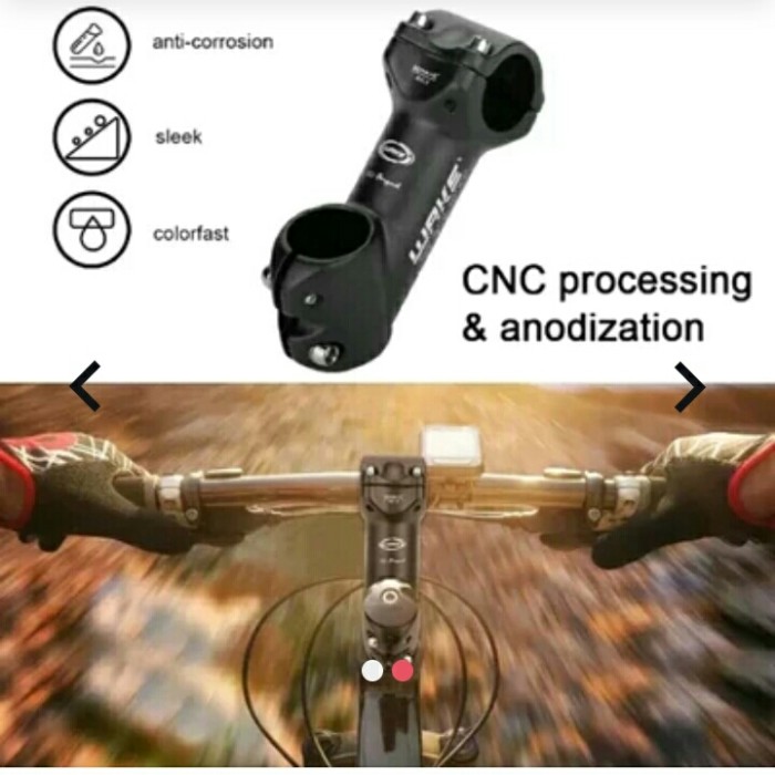 STEM WAKE 45 derajat DEGREE 90 mm 31.8 mm Alloy MTB XC roa