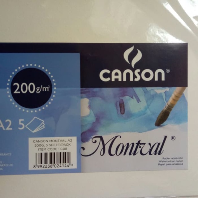 

Canson Montval A2 200gsm 5sht watercolor paper