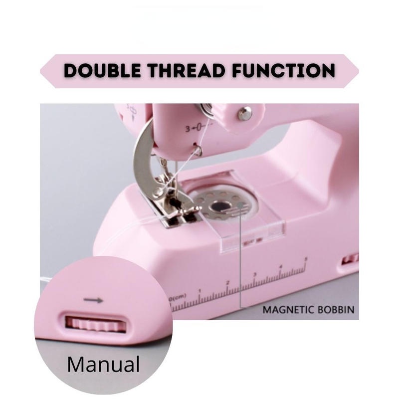 Mesin Jahit Genggam Mini Mesin Jahit Handy Stitch Mini Portable Handheld Sewing Machine/Mesin Jahit Tangan - HH6P