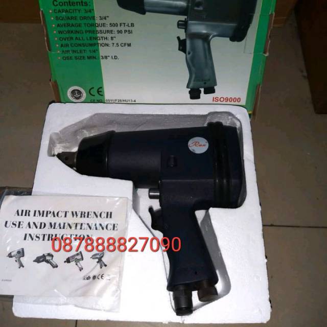 Air impact 3/4" impact wrench