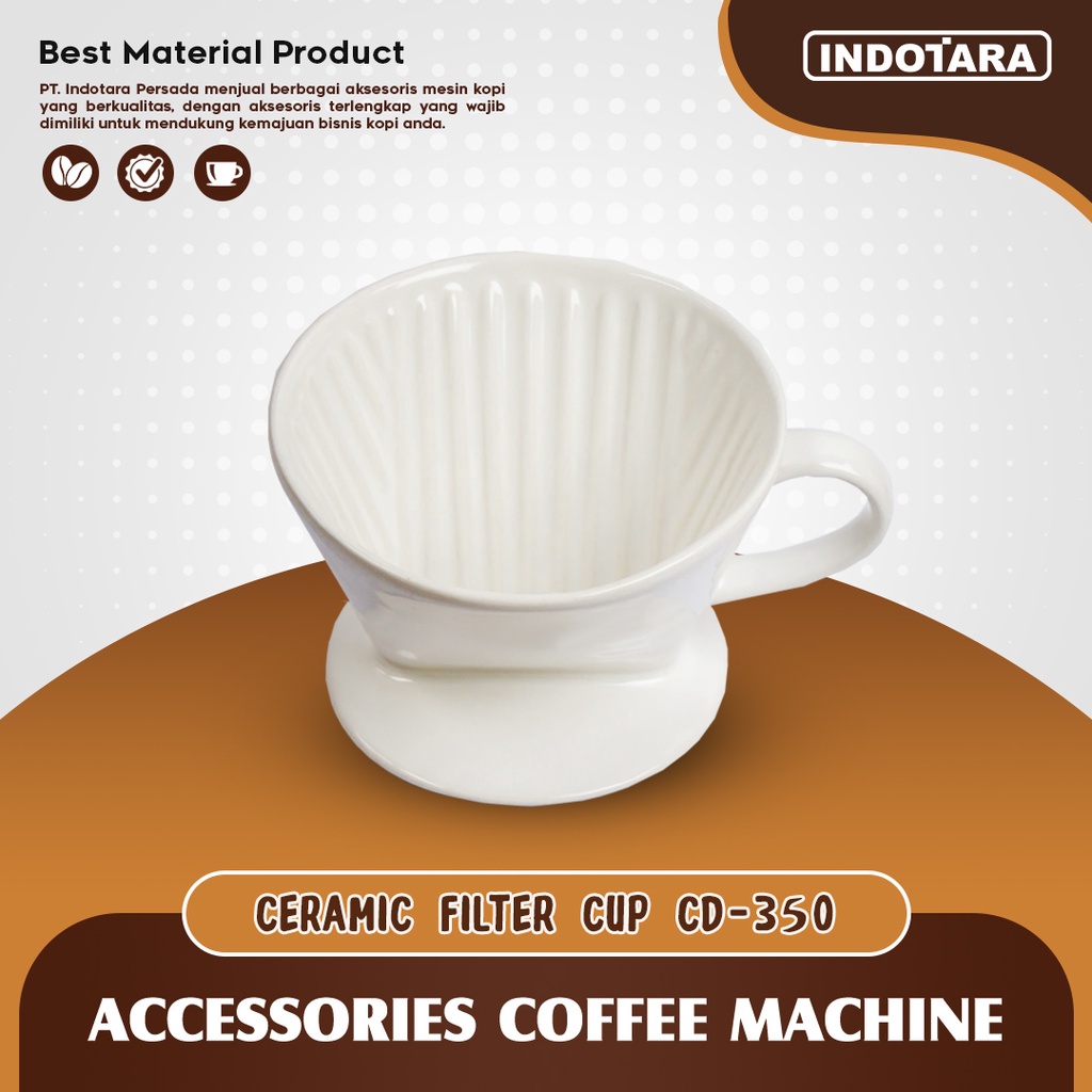 Dripper V60 Ceramic / Ceramic Filter Cup - CD350