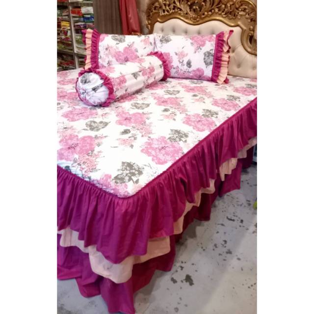 Sprei rumbai 3 susun Beautiful flower esra