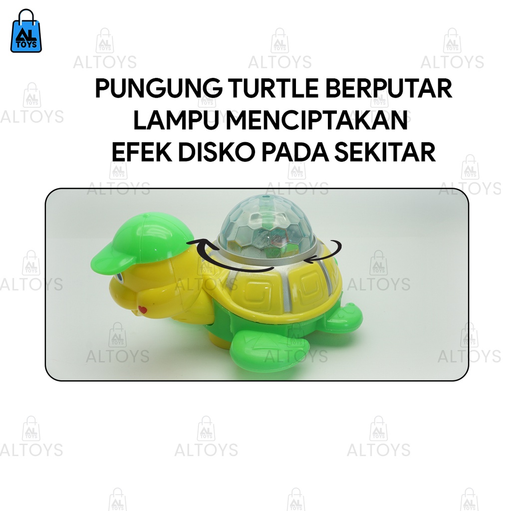 Funtastic Turtle Dancing Disco Mainan Kura-kura Goyang dan Bernyanyi 66-005173A