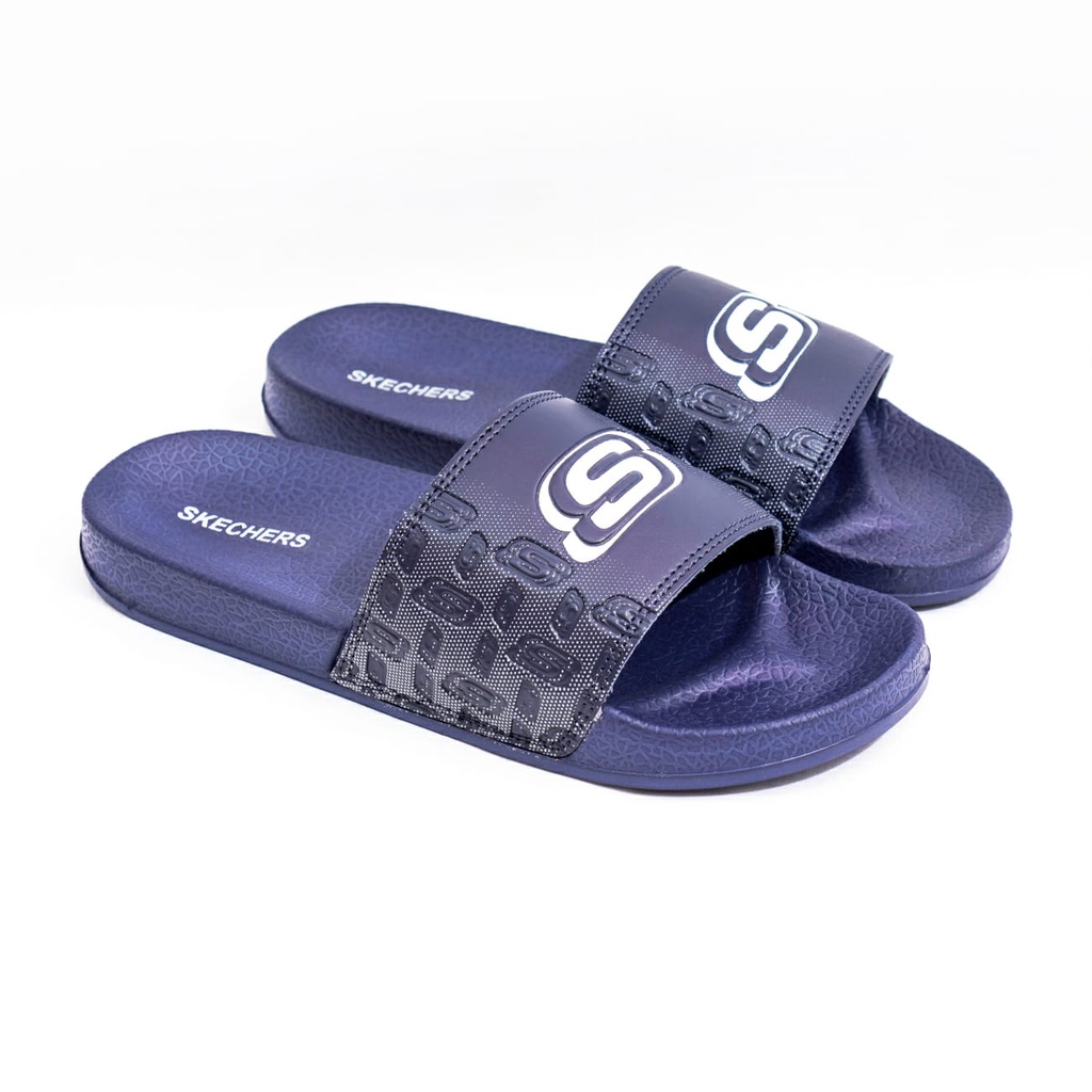 Sandal Skechers Slide Pria Terbaru Sendal Selop Cowok Sketchers Kekininan Sendal Slide Cowok Skechers Murah