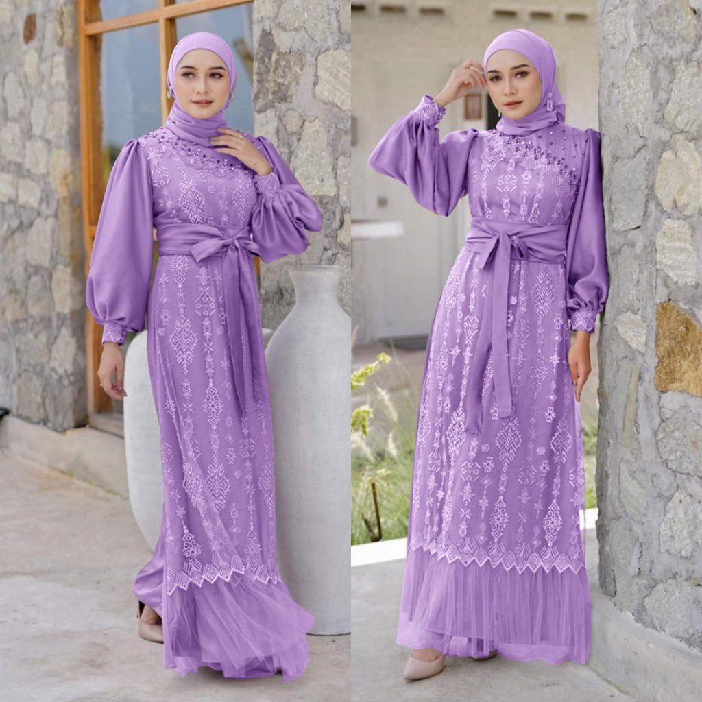 MX ROSSA FASHION MUSLIM GAMIS WANITA TERLARIS / MODEL MEWAH / PAKAIAN PESTA TERBARU