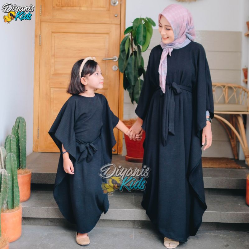 ALILA KAFTAN-kaftan/dress couple ibu dan anak usia 2-8 tahun bahan airflow