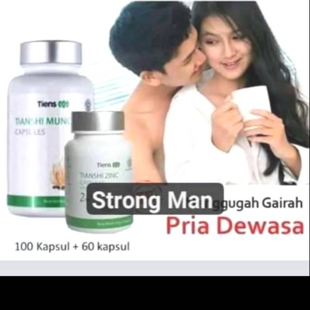 PAKET STRONG MAN TIENS/STAMINA&VITALITAS PRIA/100% ORI  TANPA EFEK SAMPING